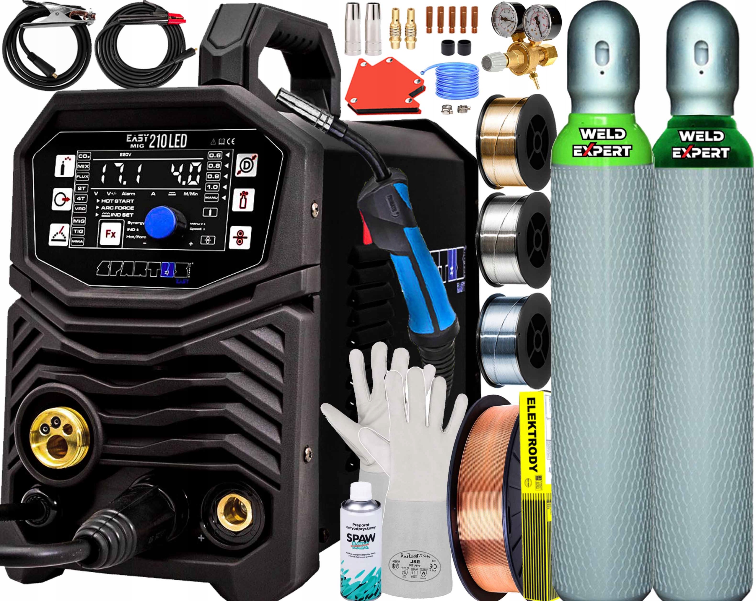 Poloautomatický Svařovací Stroj Spartus Easy Mig 210 Led