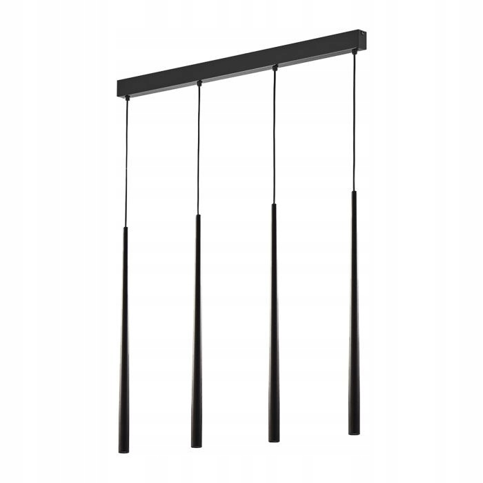 Čierna závesná lampa 71 cm G9 Tabung Orno