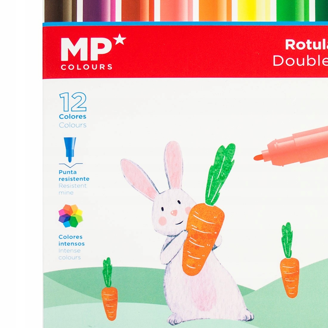 DUO FLAMASTRY PISAKI PODWÓJNE 12 KOLORÓW 2w1 Rodzaj flamastry