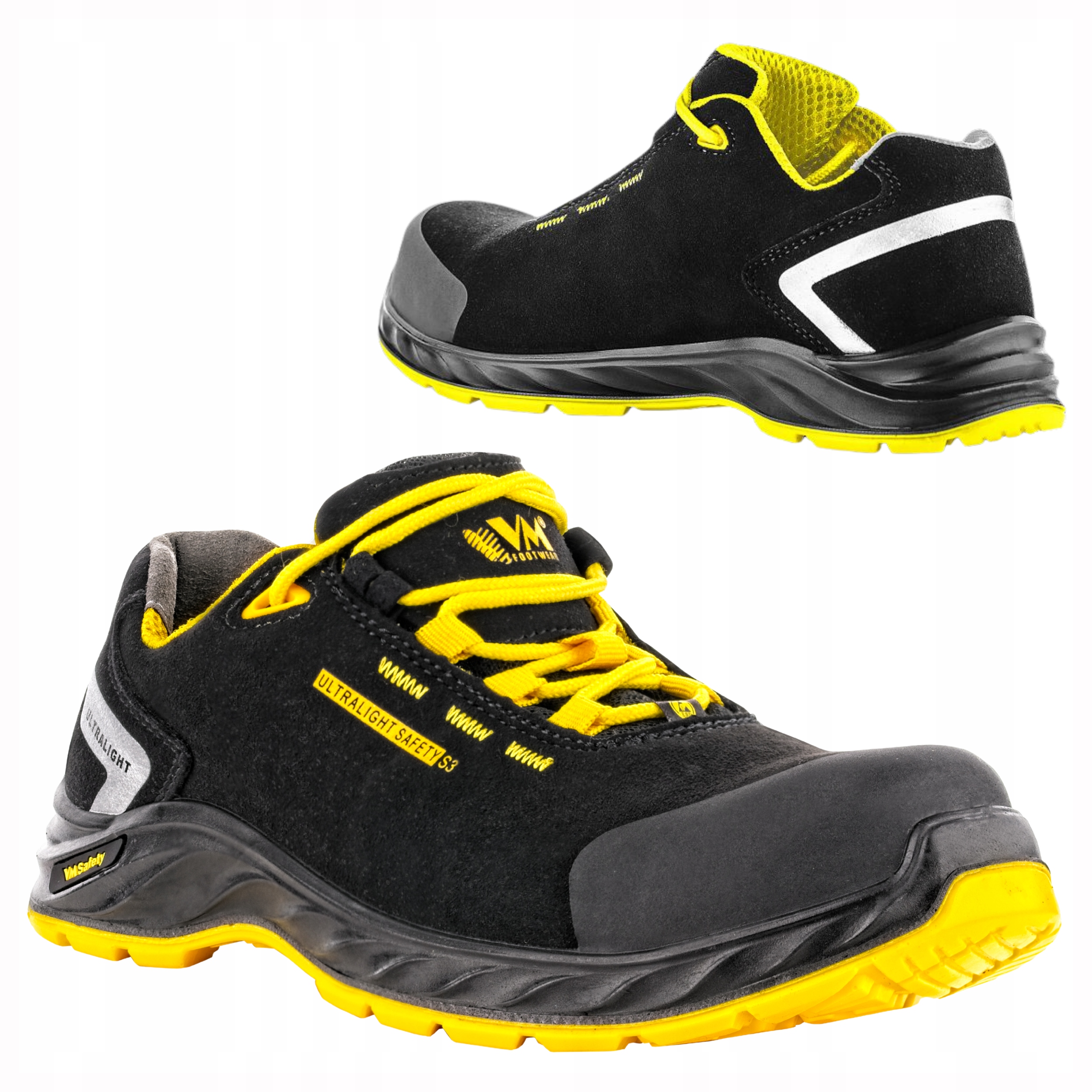 Półbuty Robocze S3 Esd ochronne Wodoodporne z Podnoskiem Antyprzebiciowe 45