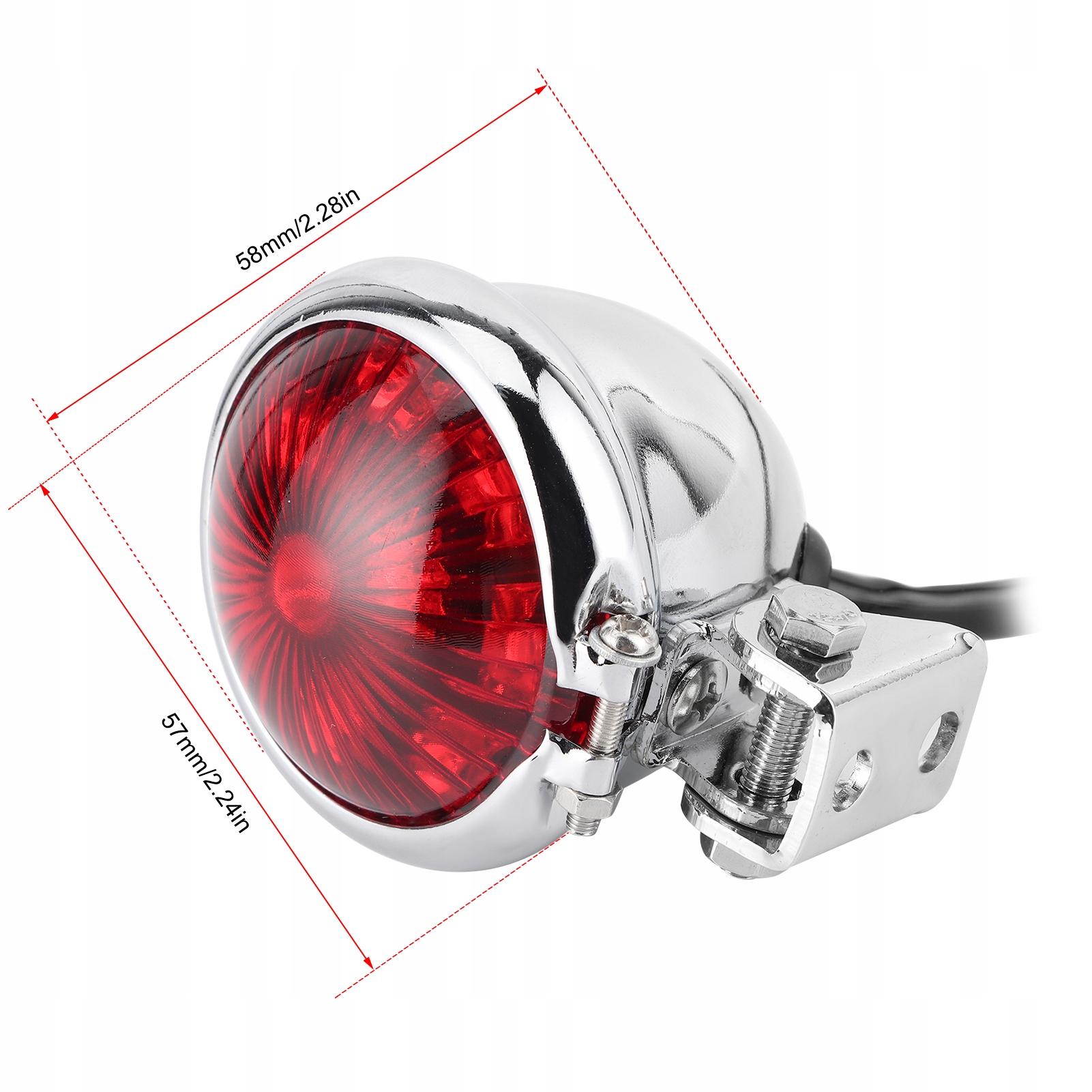 LAMPA TYŁ TYLNA UNIWERSALNA MOTOCYKL LED 12 V Numer katalogowy części 1615200069711