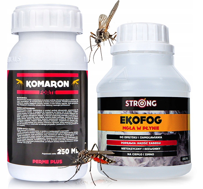 Komaron Forte Mocny Oprysk Na Komary I Kleszcze 250ML Ekofog Nośnik 250ML