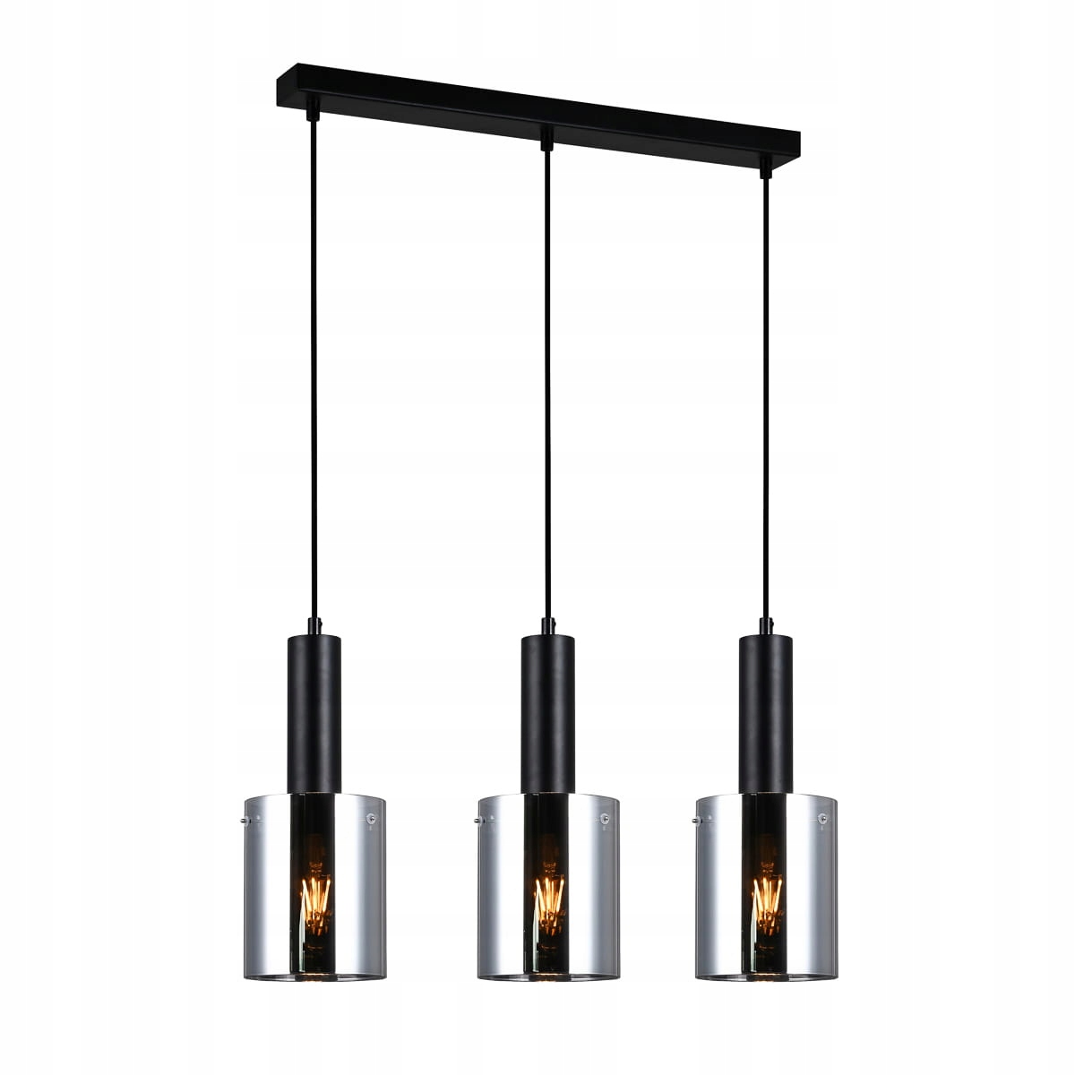 Závesná lampa Italux Sardo Led moderná, čierna