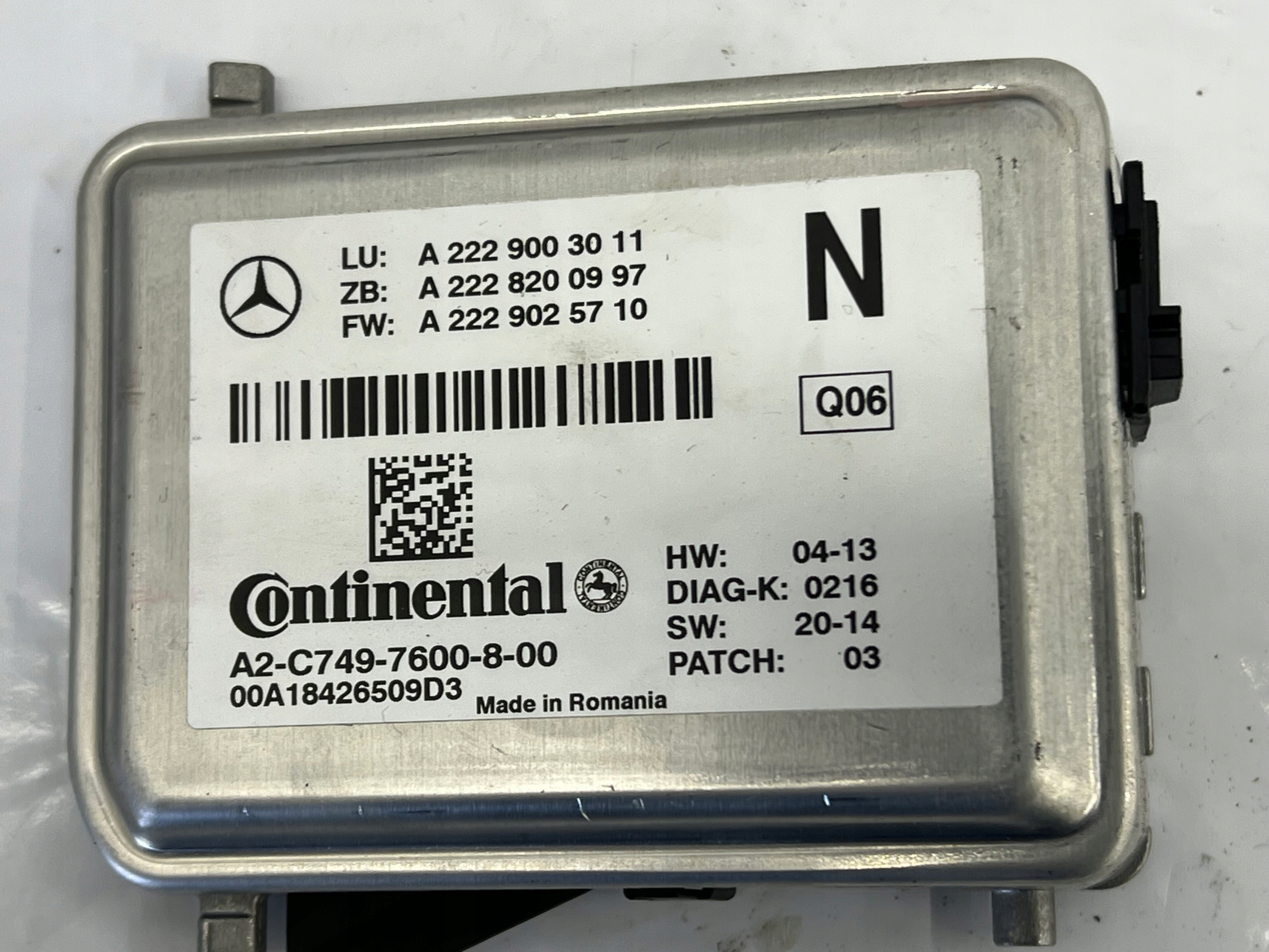 MERCEDES W205 C220 KAMERA windows CZOLOWEJ front A2229003011