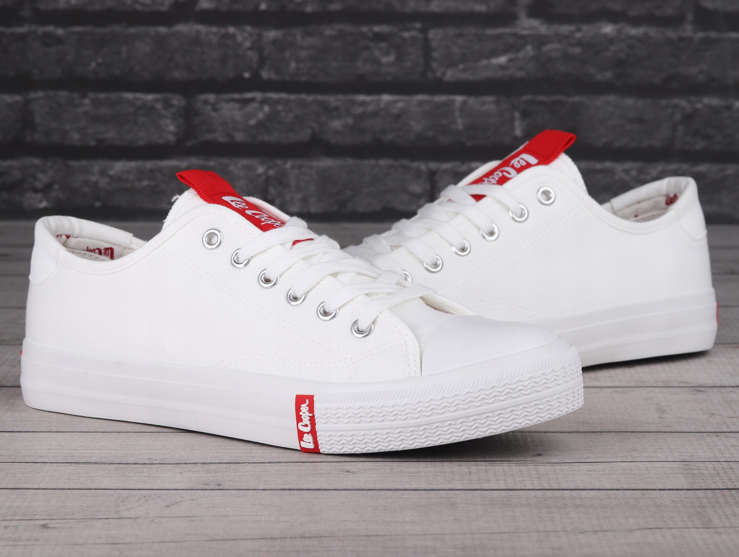 Buty, trampki męskie Lee Cooper White Marka Lee Cooper