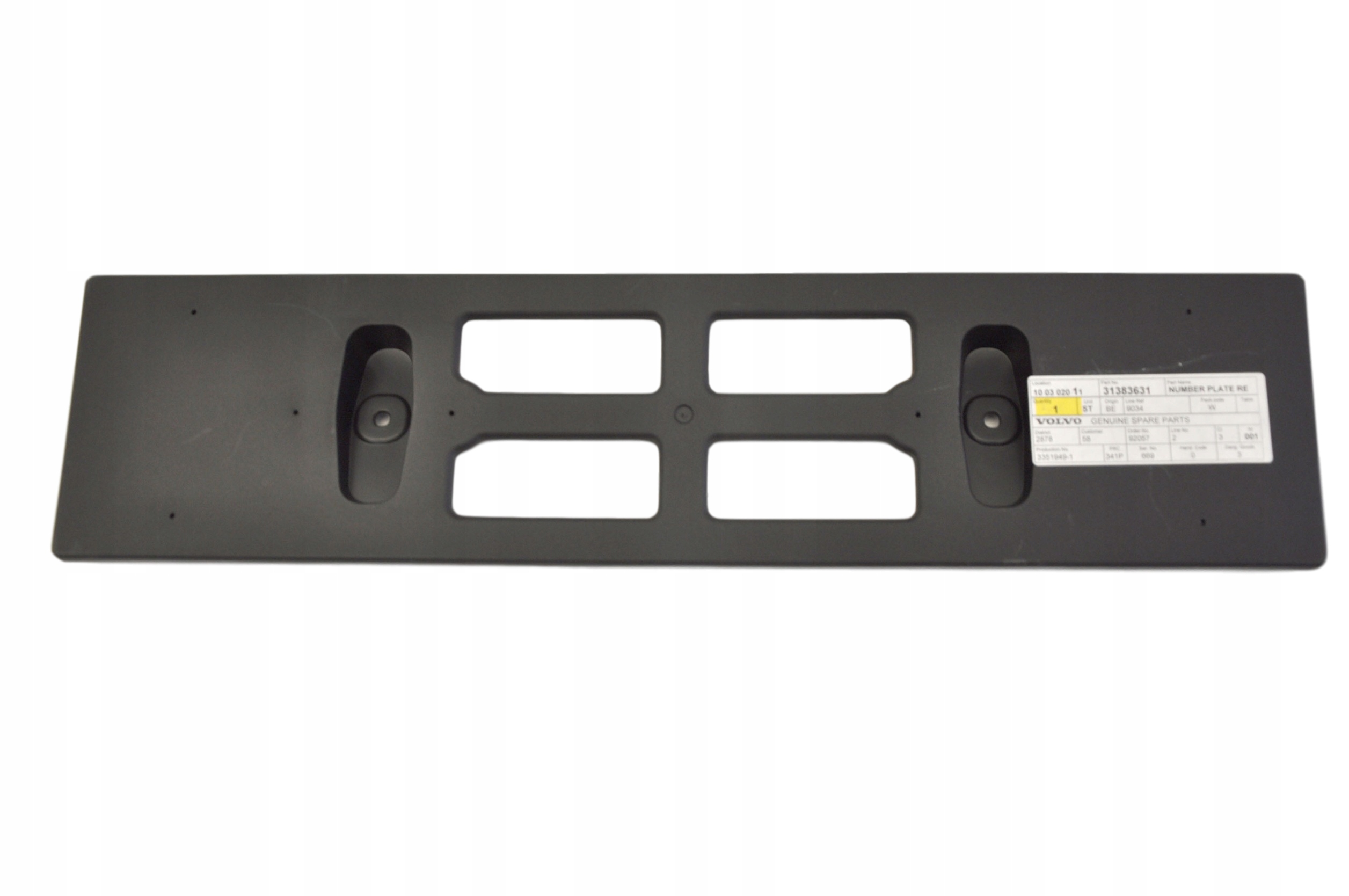 Volvo XC90 II podložka pro registraci předního nárazníku 31383631