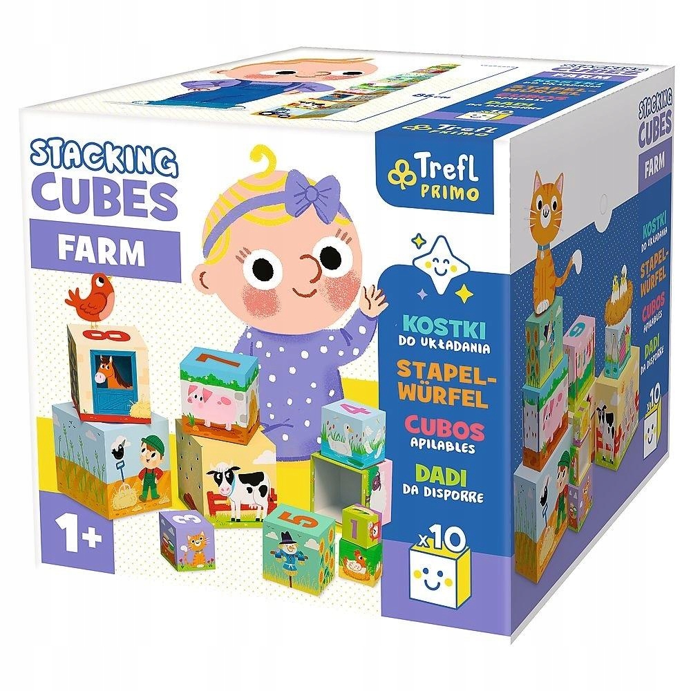 

Kostki do układania Farma Trefl 61795