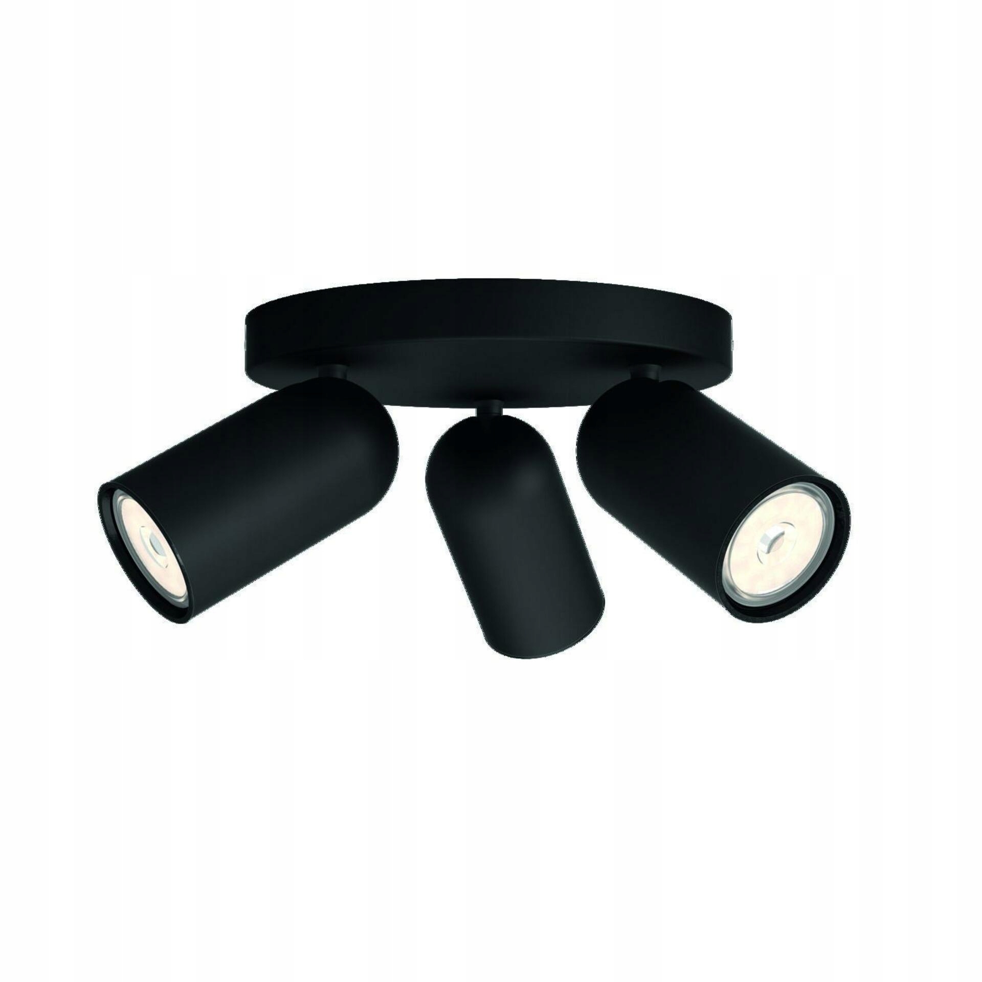 Philips Pongee 50583/30/PN čierne bodové svietidlo 3xGU10 moderné kovové