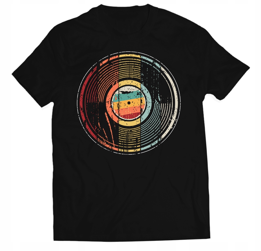 

Koszulka Płyta Tshirt Winyle Muzyka Gramofon XL