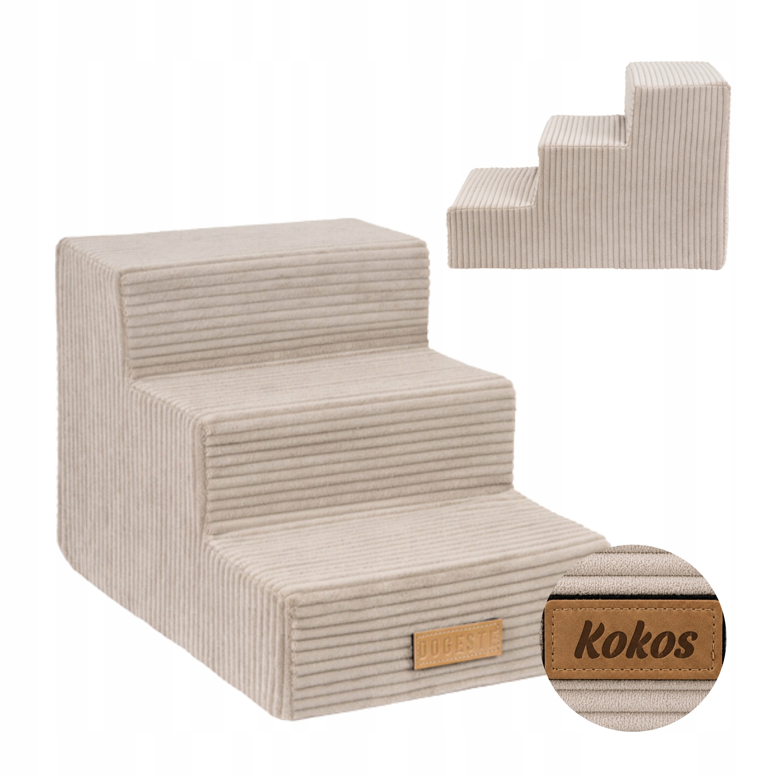 Schody Pro Malého Psa 30 CM S Gravírováním Plošina Rampa Chránící Klouby Dogeste