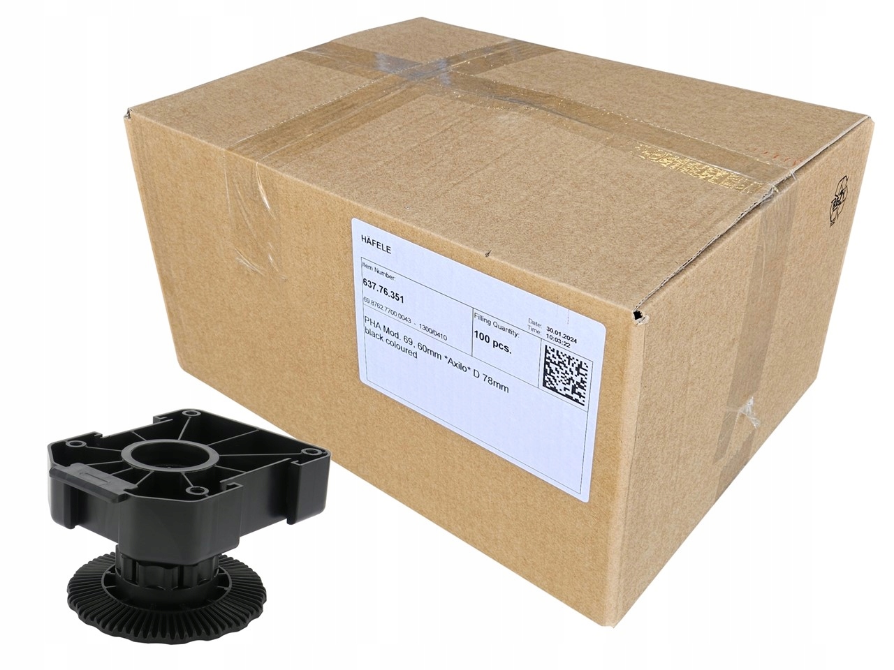 Noha Kuchynská Pätka Na Nábytok Axilo Hafele 6 CM 100 X 150 Kg Silná