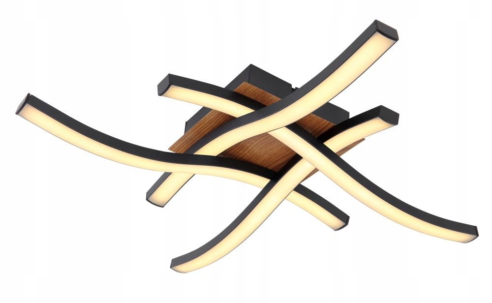 Moderná Led stropná lampa Evita 20 W čierno-opalizovaná