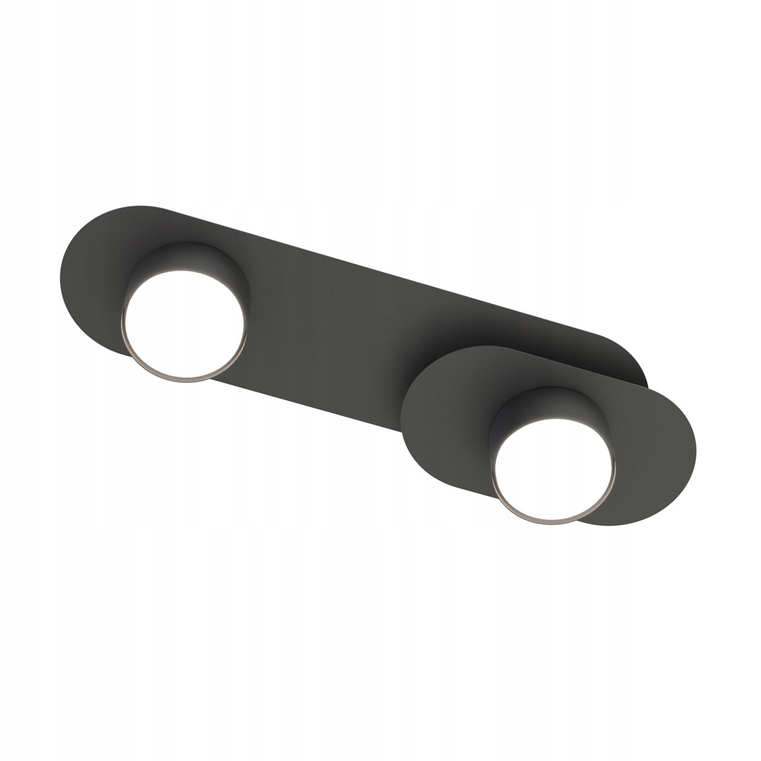 Stropná lampa Stilo 2 čierna, moderná, minimalistická