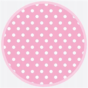 

Talerzyki Różowe Urodziny Party Kropki 23 CM