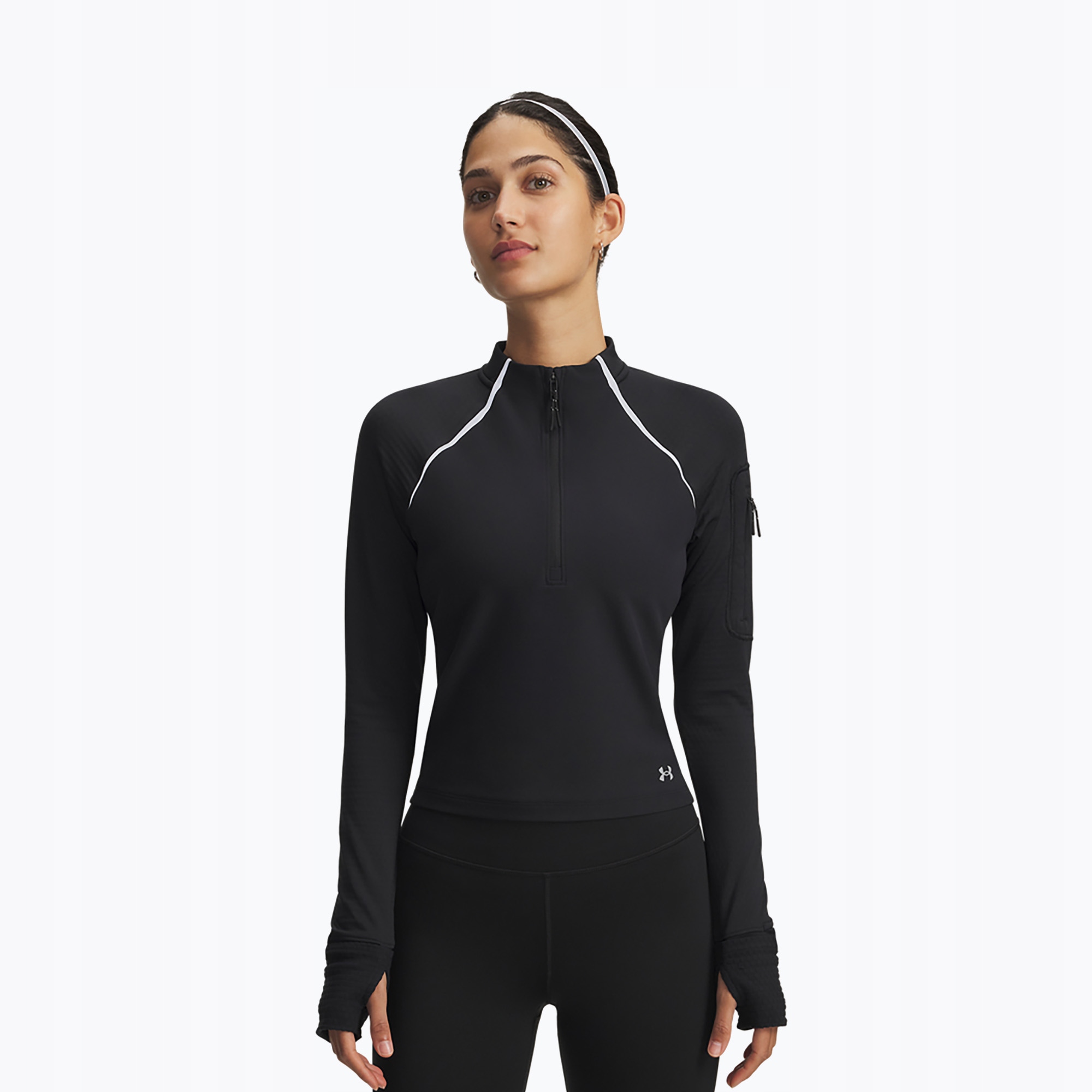 Bluza do biegania damska Under Armour Pro Half Zip black/reflective S
