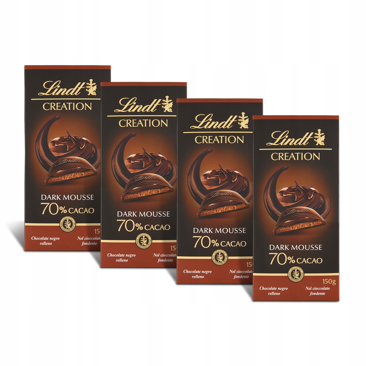 Zestaw czekolad Lindt Creation 70% czekolada gorzka trufla mus 600g