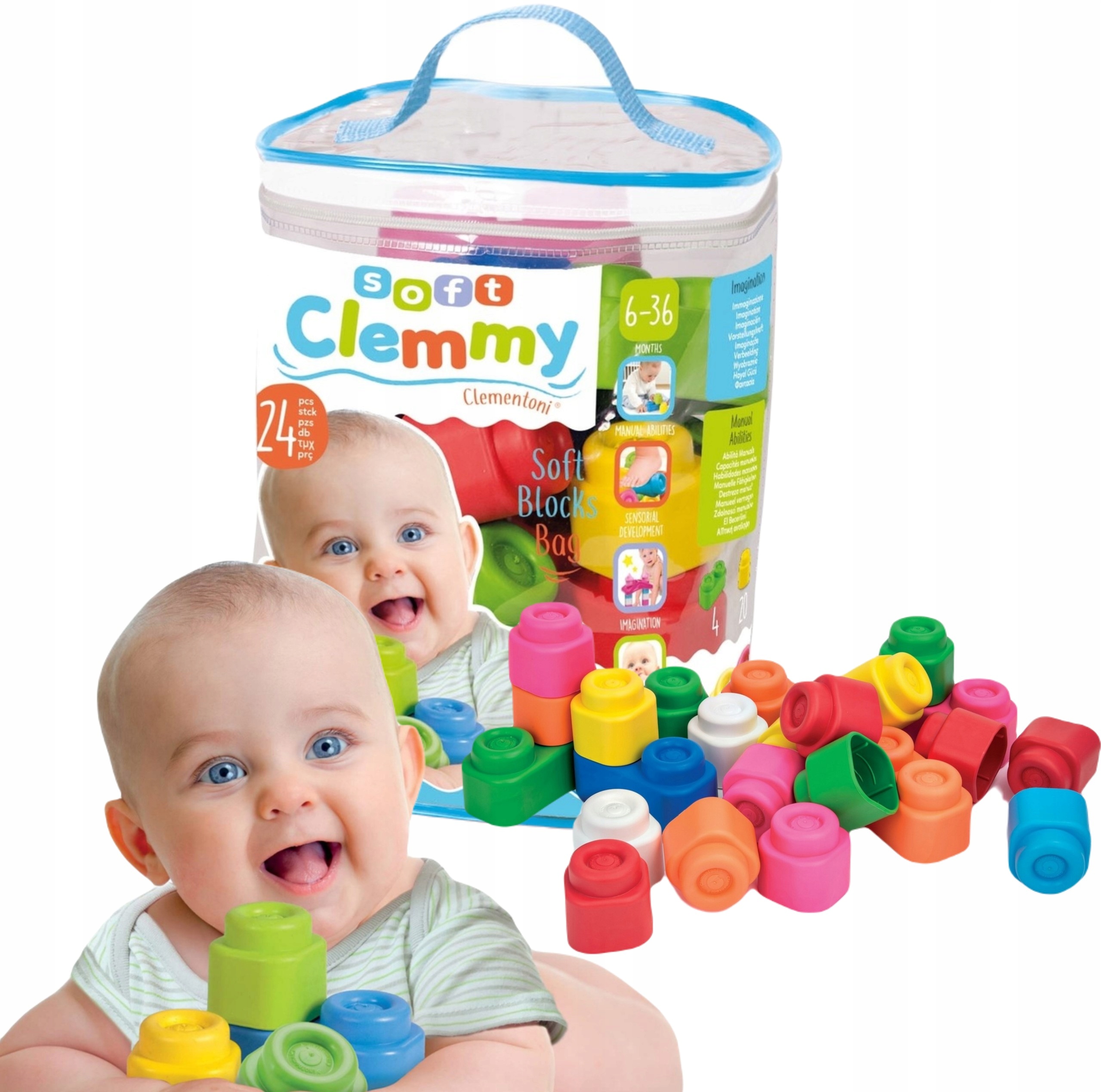 

Clemmy Woreczek Z 24 Klockami Dla Dzieci 6mies+