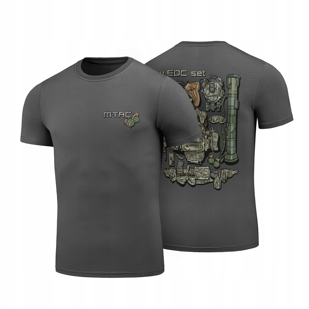 Koszulka Męska Bawełniana T-Shirt M-Tac My Edc Set Dark Grey L