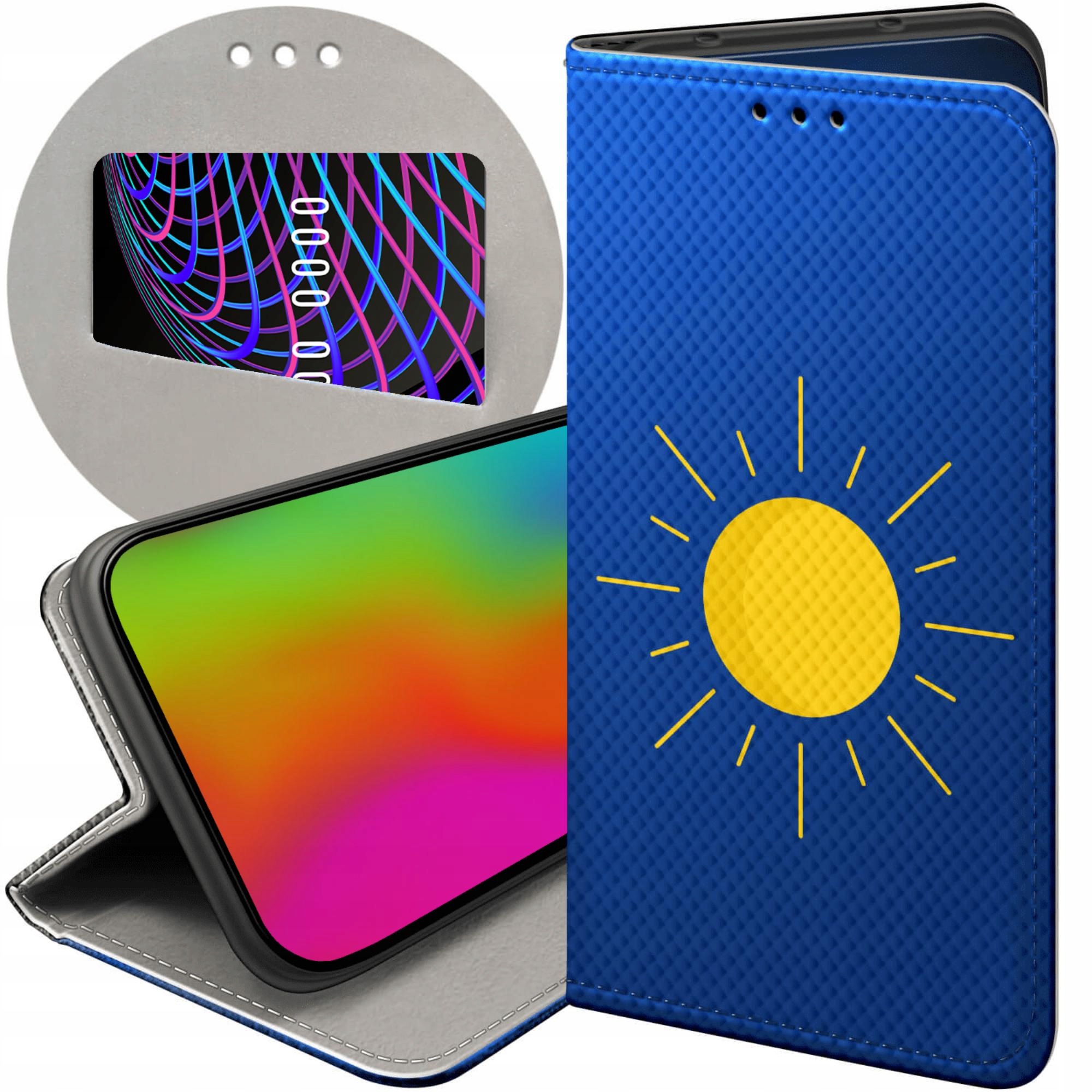 Etui Z Klapką Do Oppo A40 Słońce Planety Sun Futerał Pokrowiec Case