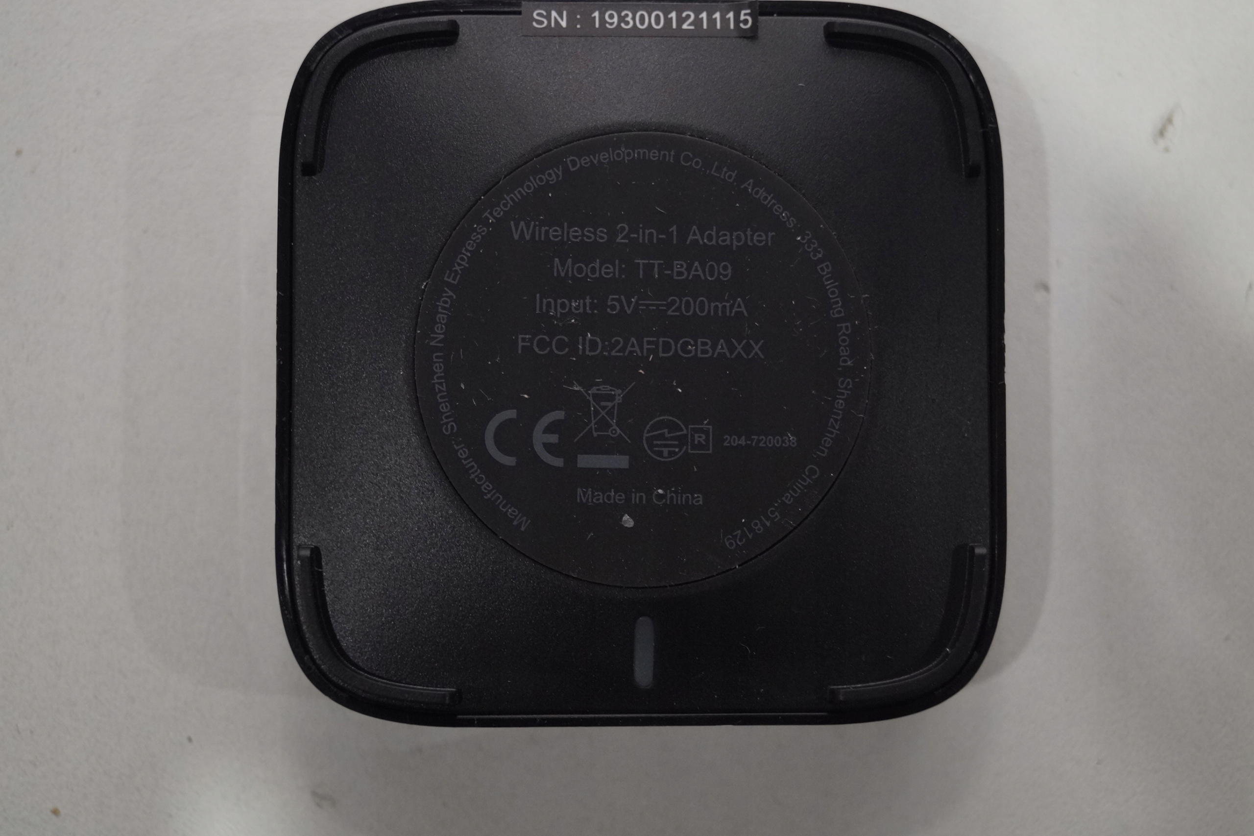 4331 Taotronics TT-BA09 Bluetooth RX/TX ADAPTER Pojemność akumulatora 600 mAh