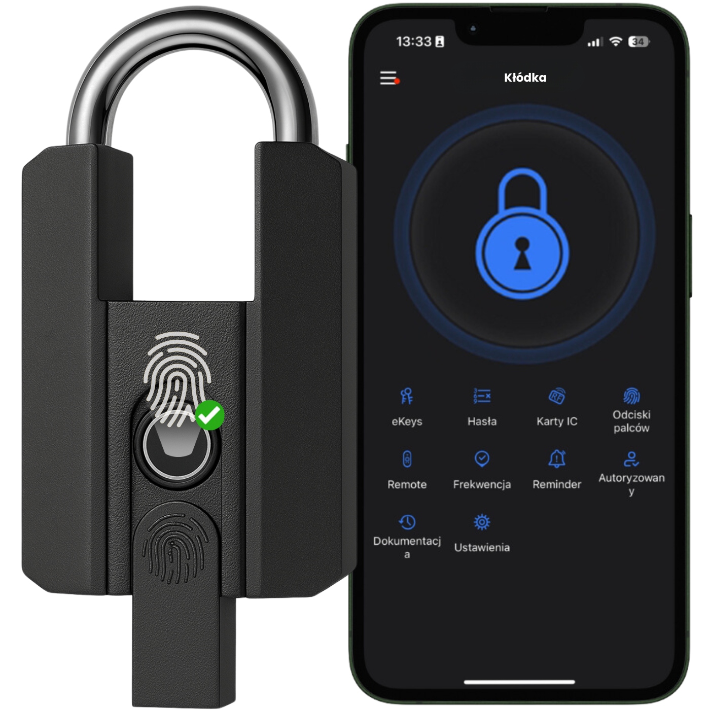 Visiaci Zámok Do Kufra Bicykla, Brány, Skrinky Na Odtlačok Prsta, Aplikácia Ttlock