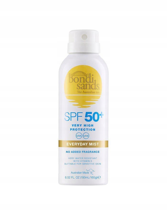 Bondi Sands Spf 50+ Everyday Aerosol Mist Spray 160 ML Opalovací mlha ve spreji pro každodenní použití 160 ml