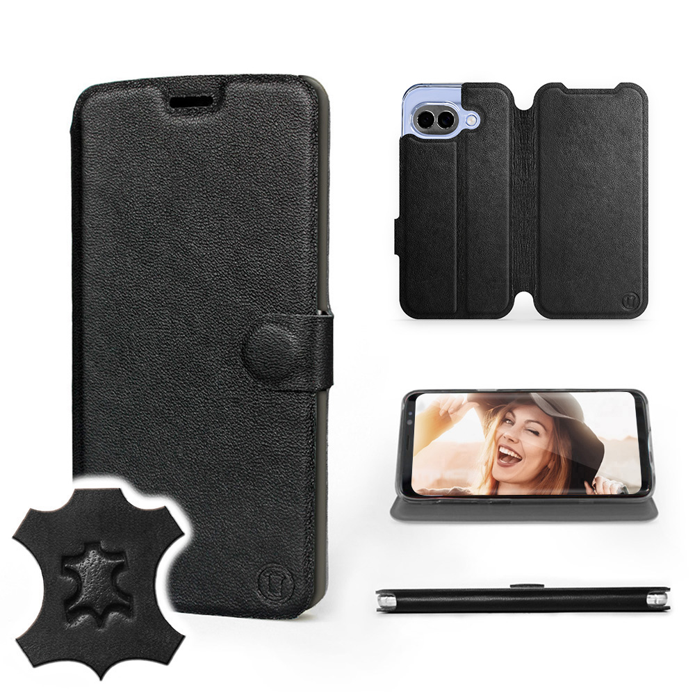 Etui Mobiwear do Google Pixel 10a Black Leather