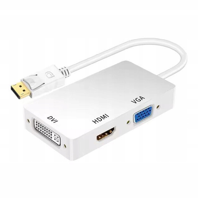 Adapter CableDeconn DisplayPort DP na HDMI/DVI/VGA