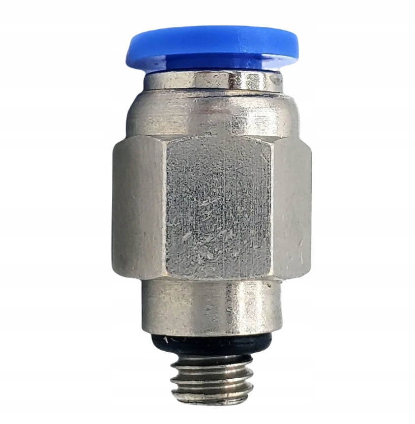 ZŁĄCZKA PNEUMATYCZNA AUTO WTYKOWA PROSTA 6 mm M5 GWINT ZEWNĘTRZNY