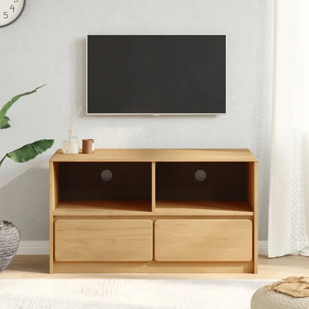 vidaXL Szafka pod Tv Sauda, kolor dębu, 99x43x55 cm, drewno sosnowe