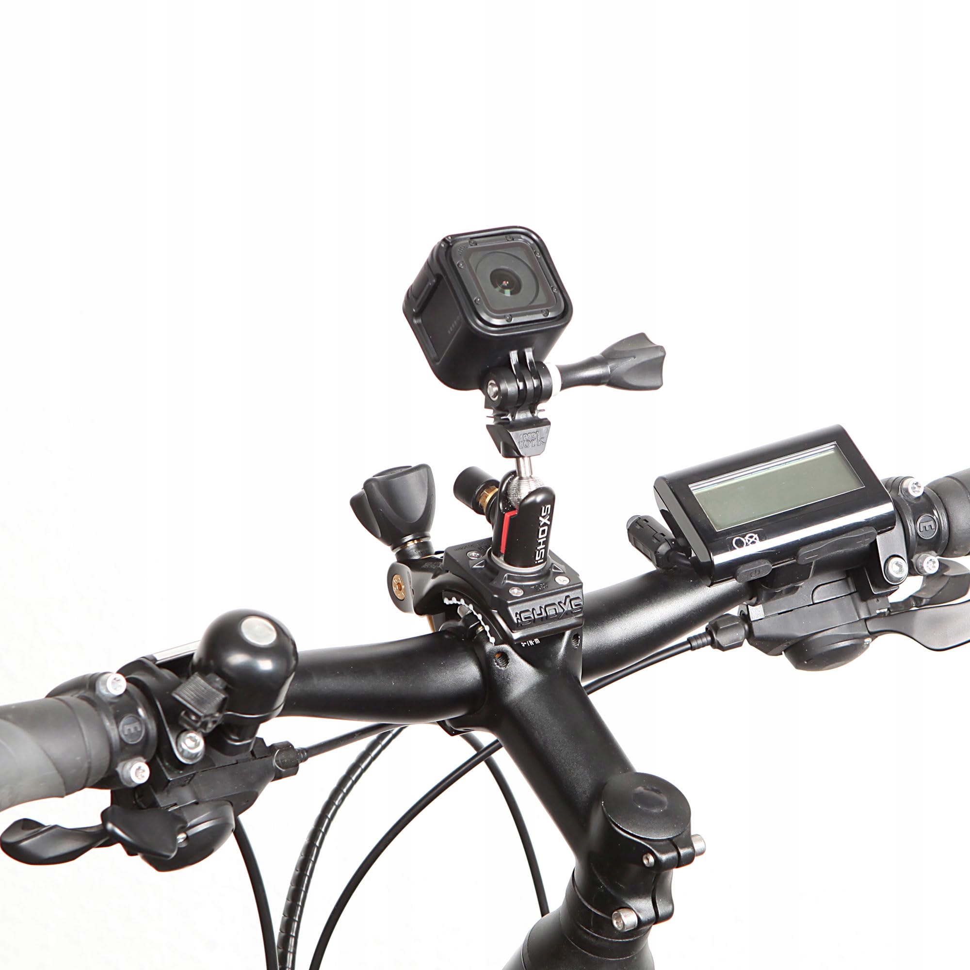 Aluminiowy Uchwyt Rurowy GoPro Action Cam 15-50mm 360 Rower Moto iSHOXS — miniatura 5