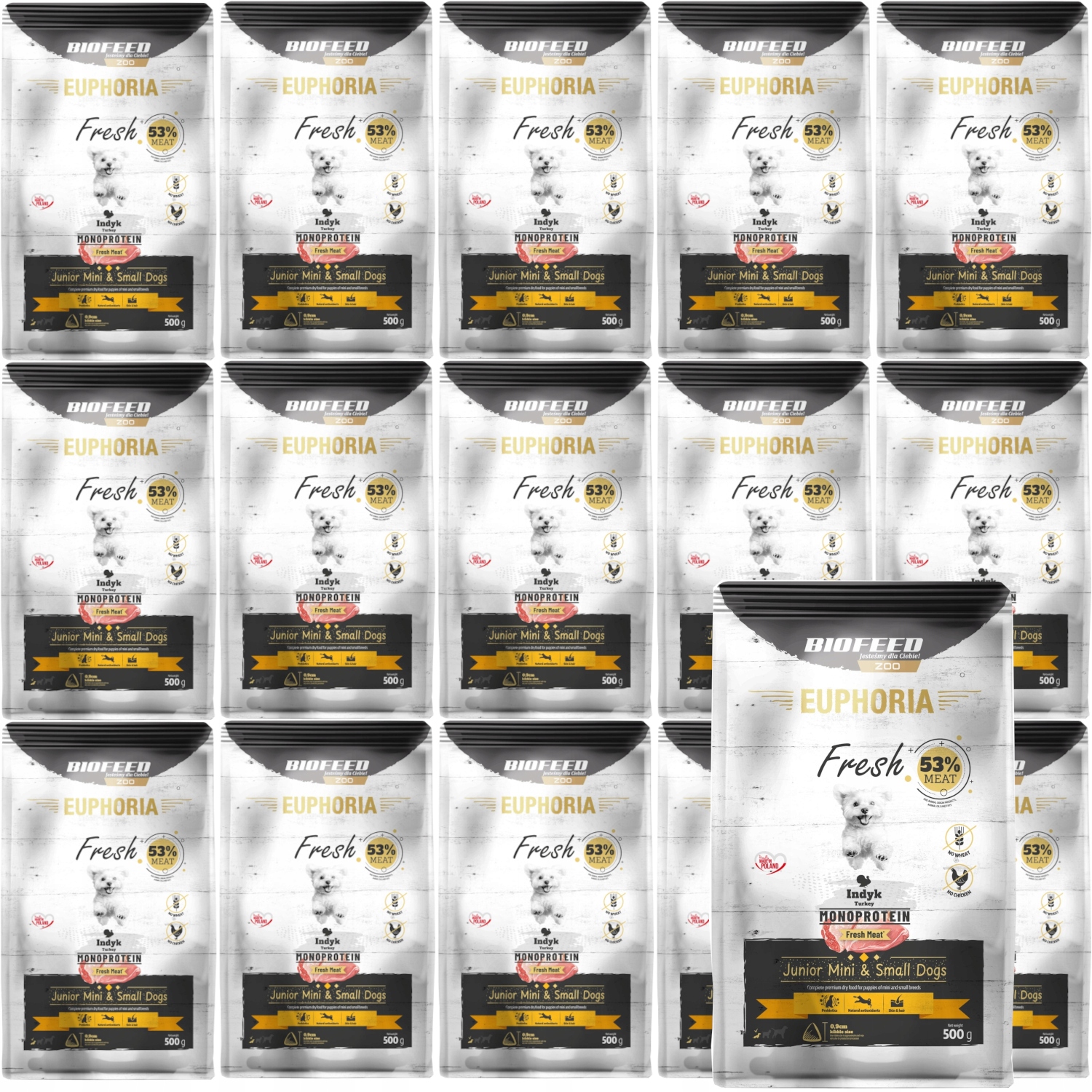 Biofeed Euphoria Fresh Junior Indyk Monoprotein Xs/s 8kg