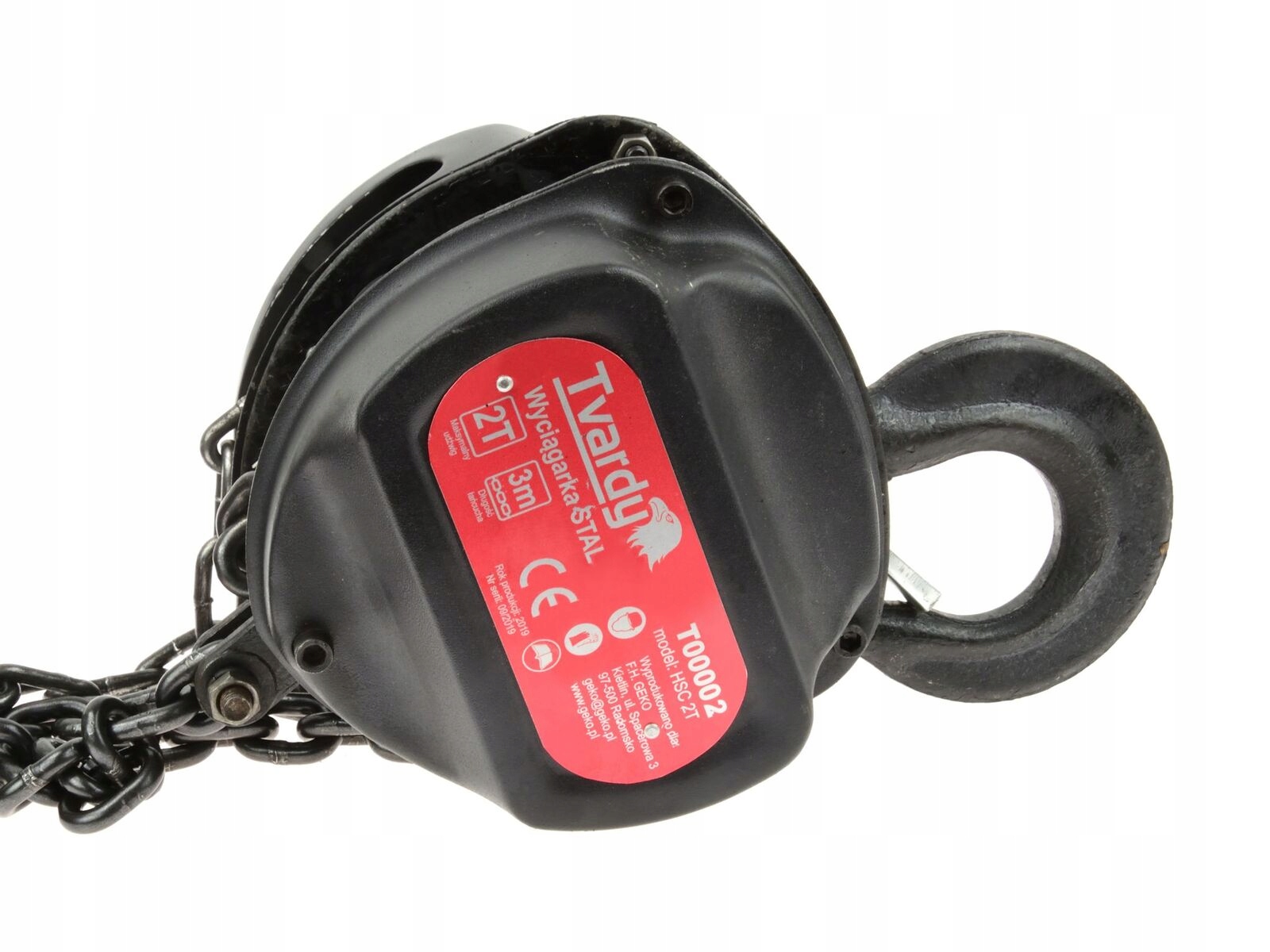 WYCIAGARKA WCIAGARKA 2T 2000kg LANCUCHOWA TVARDY Producent code T00002