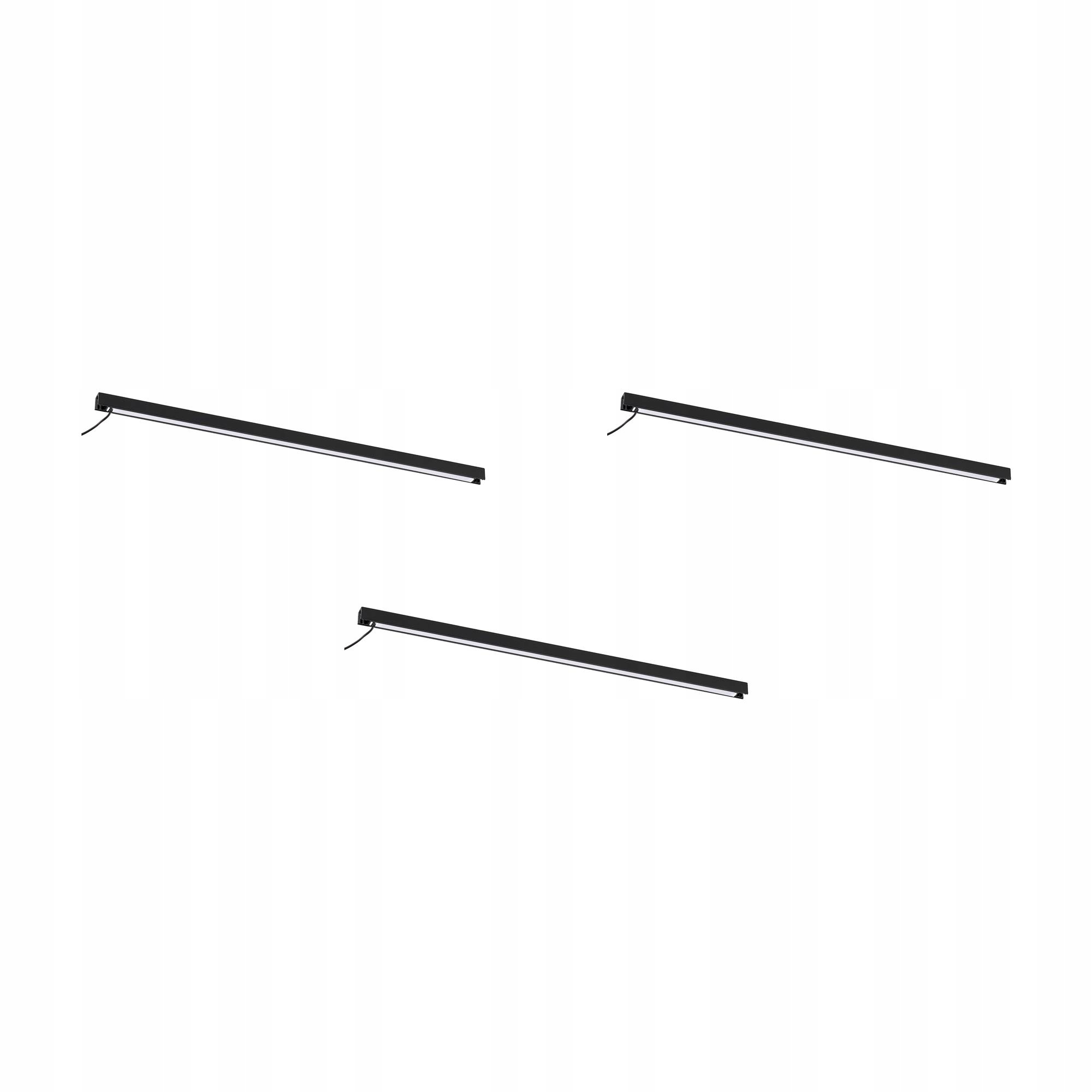 3 ks Led pásek Silverglans 60 cm Stmívací Antracit IP44