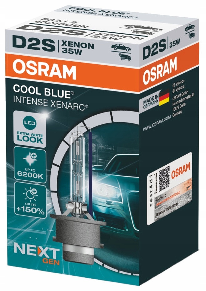 

D2S Osram Cool Blue Intense 6000K +20% 66240CBI