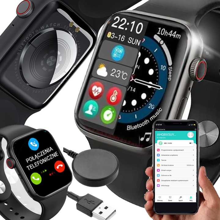 Smartwatch Zegarek Polskie Menu Rozmowy Sport Smart Watch Męski Oraz Damski