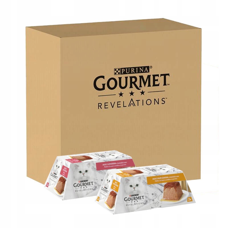 Purina Gourmet Revelations Mus Z Łososiem Kurczakiem 24x57g Karma Dla Kota