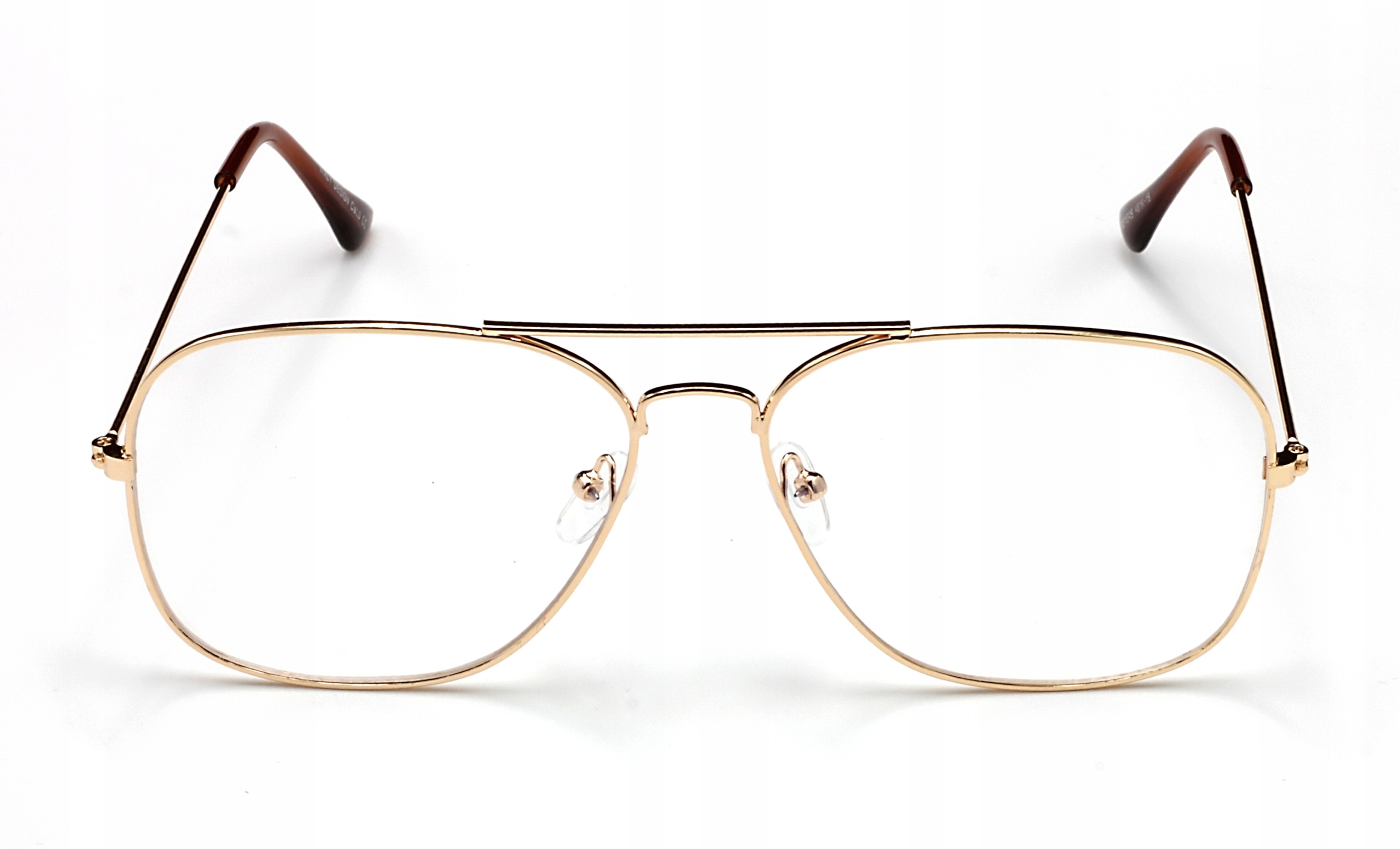 OKULARY DO KOMPUTERA ZERÓWKI Z FILTREM ŚWIATŁA BLUE LIGHT UV400 Model PILOTKI METALOWE