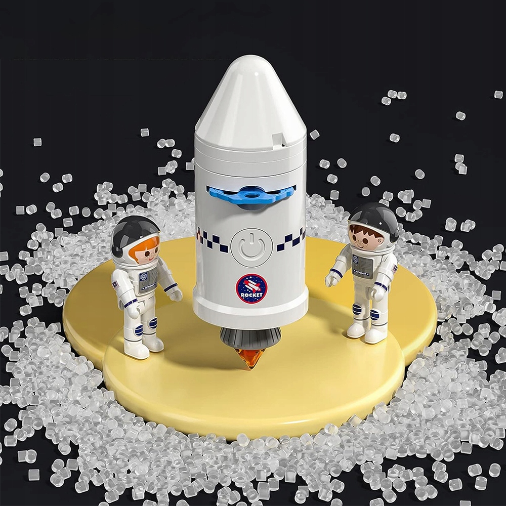 SPACE WAHADŁOWIEC KOSMICZNY RAKIETA Z PROJEKCJA ZESTAW 5W1 + 2 KOSMONAUTÓW Płeć chłopcy dziewczynki unisex