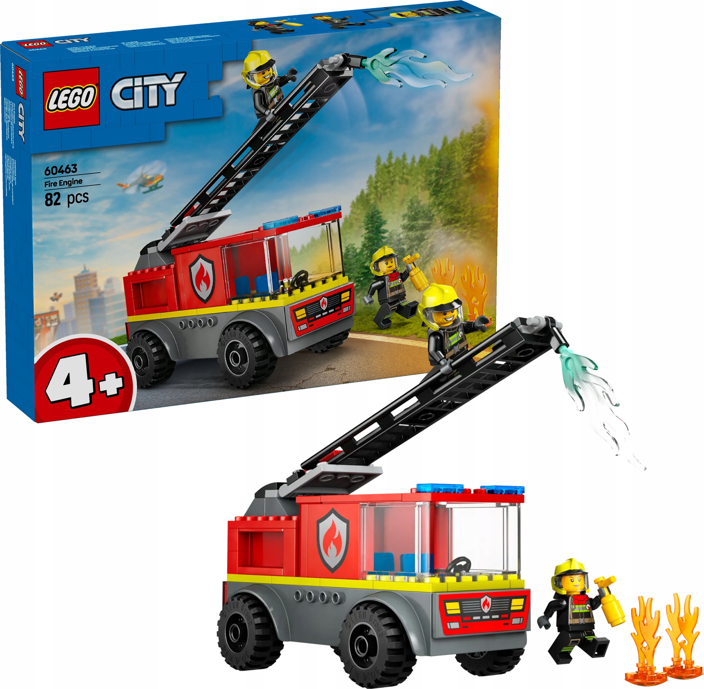 Lego City Hasičský vůz s žebříkem 60463