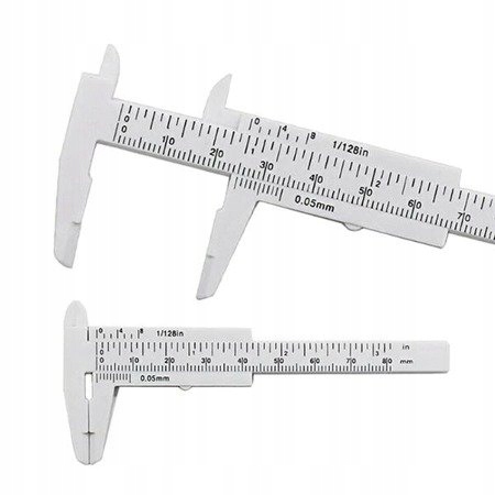 

Suwmiarka Plastikowa Mini 0-80 mm Biała