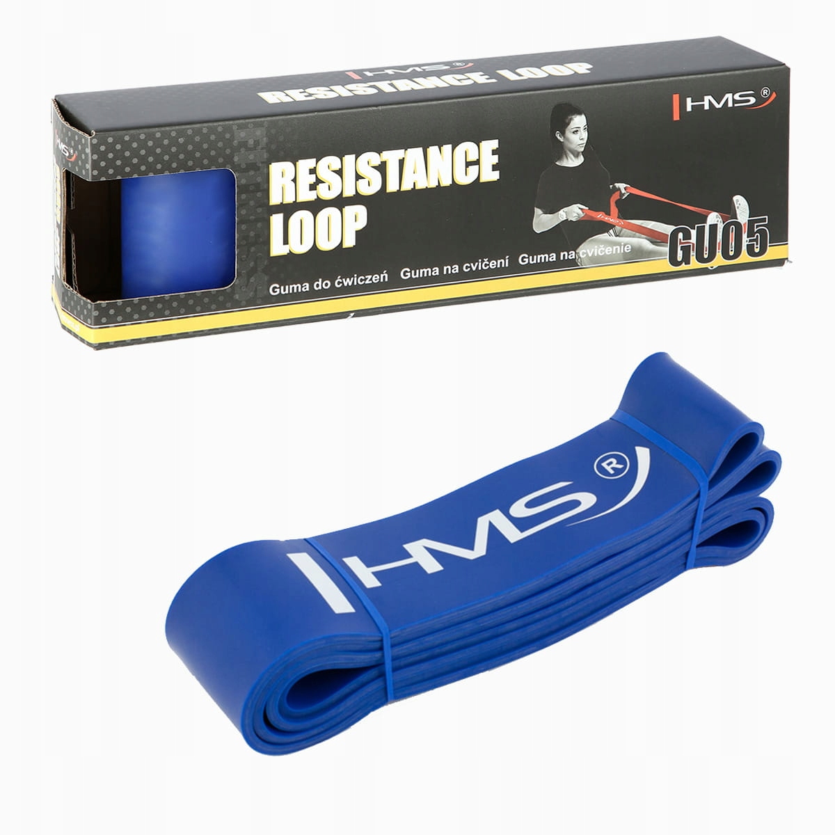 

Guma Do Ćwiczeń Hms GU05 Blue 64 x 4.5 x 2080 MM