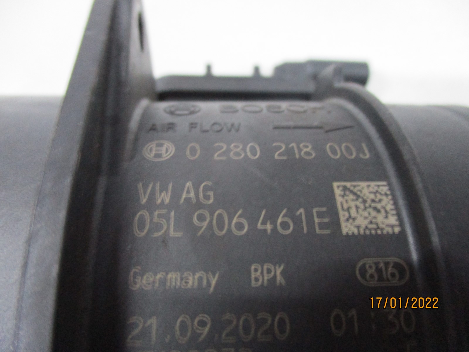 LUFTMASSENMESSER VW AUDI 05L906461E