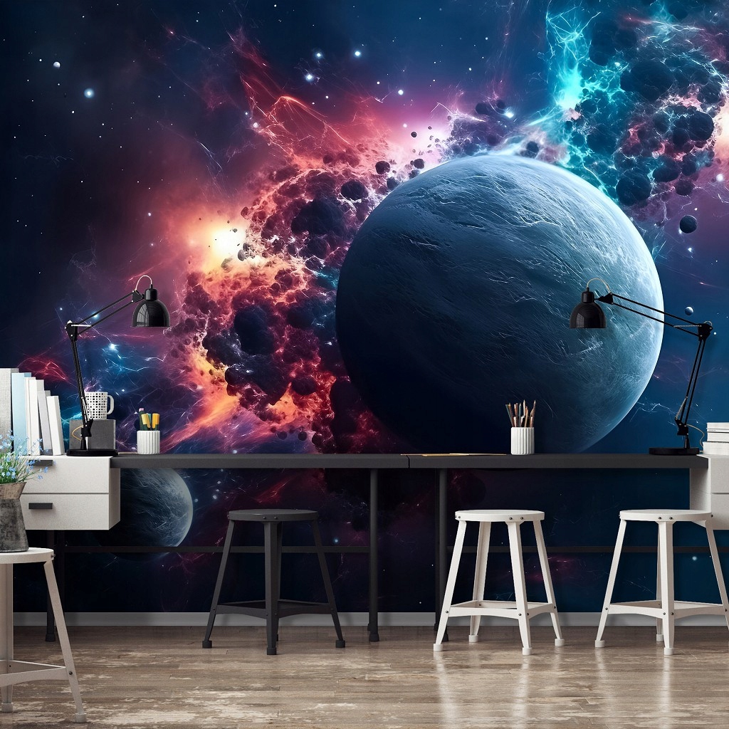 Fototapeta Vesmírná odysea Planety a mlhoviny 416x290 asteroidy lepidlo