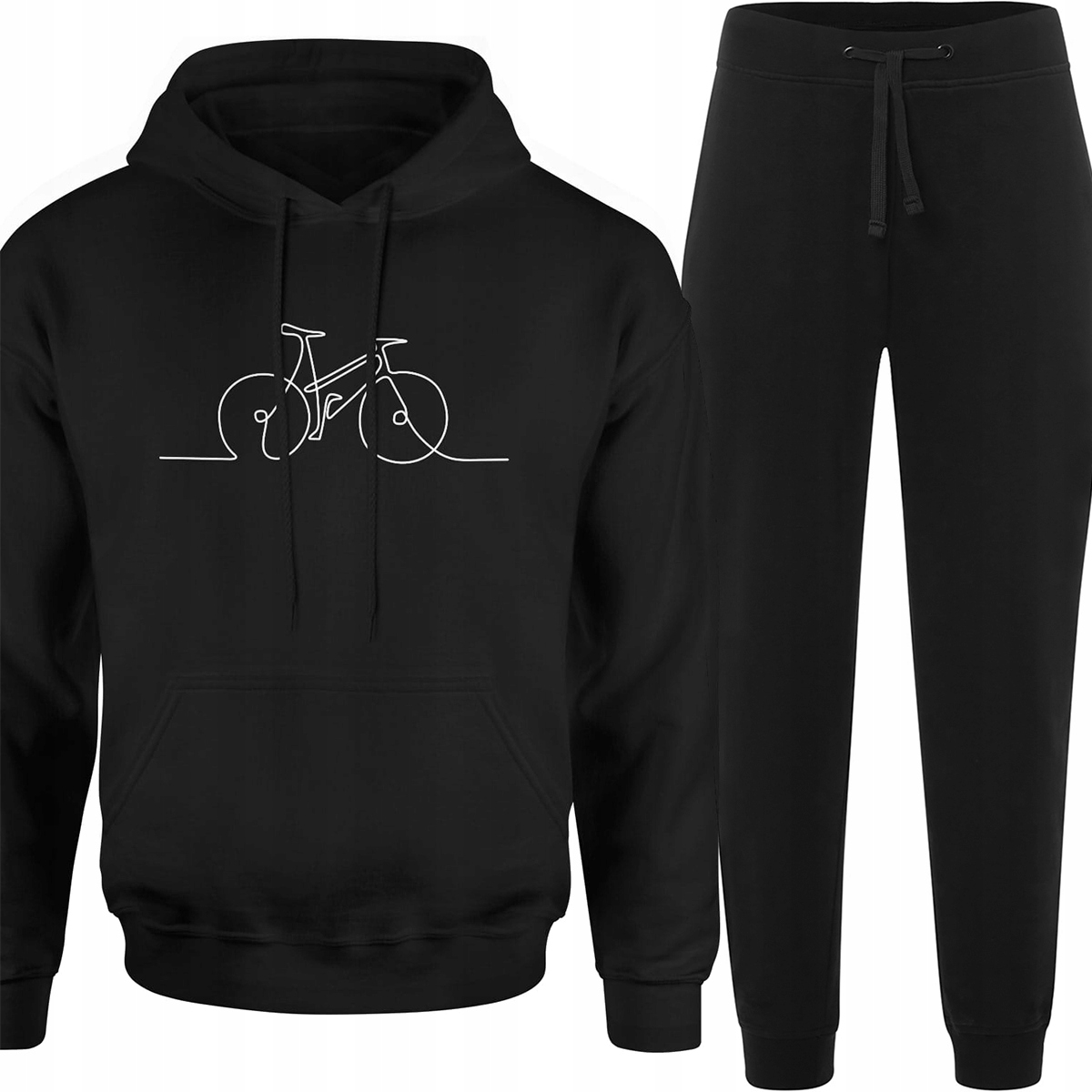 Teplákovka Pánský Komplet Pánských Tepláků Mikina Cyklistický Potisk Na Kolo M