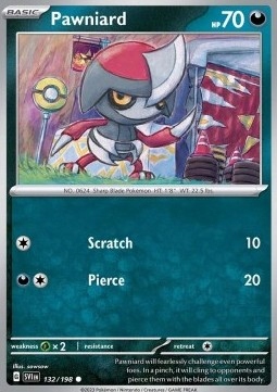 

Scarlet & Violet 132/198 Pawniard