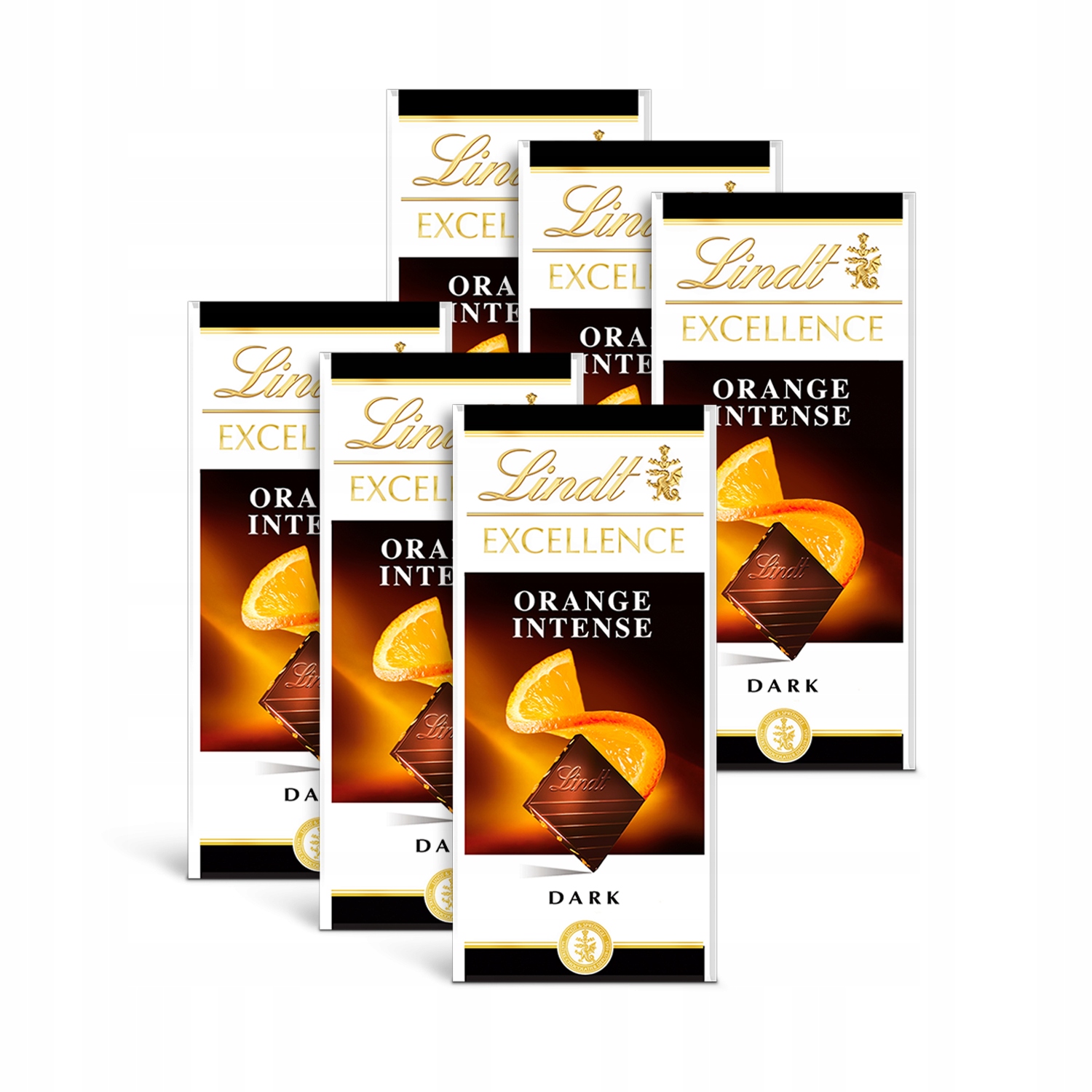 Lindt Excellence czekolada gorzka pomarańcz 6x100g