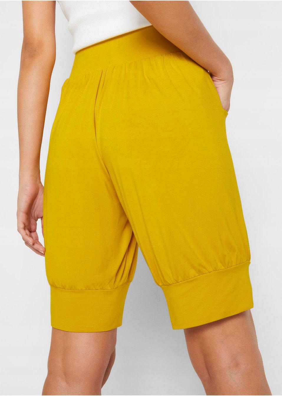 BONPRIX _DYI DYC ZÓŁTE BERMUDY ALLADYNKI _/ 36 Kolor żółty