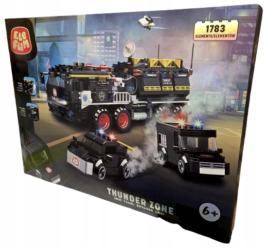 Klocki Elefun Thunder Zone Brygada Swat Zestaw XXL 1783 E.