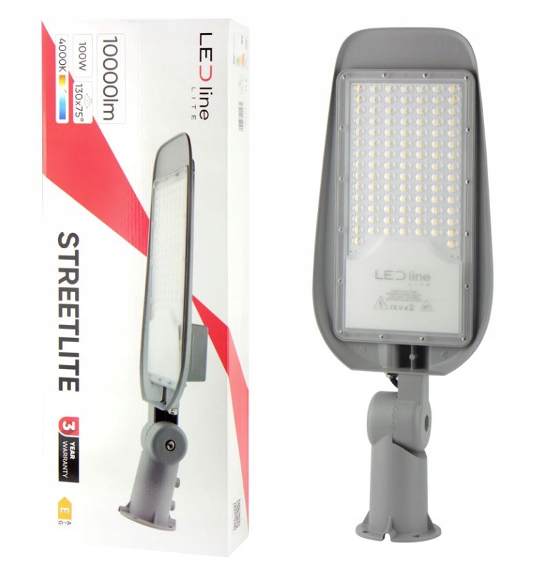 Lampa uliczna Oprawa Led 100W wodoodporna IP65 neutralna Streetlite